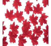 Qaonsciug Lot de 50 modèles de feuilles d'érable artificielles de 8 cm de long dans des couleurs vives pour projets saisonniers et présentoirs de table, festival, décoration de table