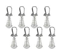 Qaonsciug Lot de 8 piquets de tente de camping résistants au vent pour camping, randonnée, ancrages antidérapants