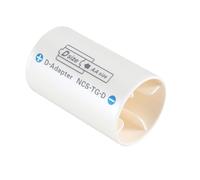 Qaonsciug Manchon adaptateur de conversion de batterie pour LR6 AA vers D LR20 cylindrique support convertisseur tube blanc AA vers D manchon adaptateur