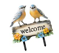 Qaonsciug Marqueur d'adresse artistique à plumes pour jardin, idéal pour la cour, les patios, le paysage, décoration de bienvenue