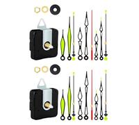 Qaonsciug Mécanisme d'horloge à quartz - Mécanismes muraux - Pièces de rechange à piles - Pièces de rechange pour bricolage - Mécanisme d'horloge murale - Pièces de réparation à piles