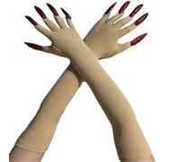 Qaonsciug Mitaines Longues Effrayantes Du Diable 2 Pièces Gants De Faucheurs À Main Pour Divers Costumes Équipement D'halloween Unisexe