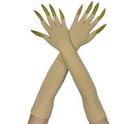 Qaonsciug Mitaines Longues Effrayantes Du Diable 2 Pièces Gants De Faucheurs À Main Pour Divers Costumes Équipement D'halloween Unisexe