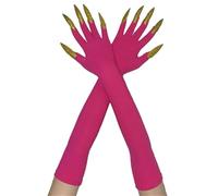 Qaonsciug Mitaines Longues Effrayantes Du Diable 2 Pièces Gants De Faucheurs À Main Pour Divers Costumes Équipement D'halloween Unisexe