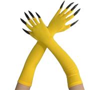 Qaonsciug Mitaines Longues Effrayantes Du Diable 2 Pièces Gants De Faucheurs À Main Pour Divers Costumes Équipement D'halloween Unisexe