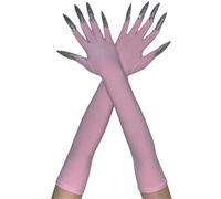 Qaonsciug Mitaines Longues Effrayantes Du Diable 2 Pièces Gants De Faucheurs À Main Pour Divers Costumes Équipement D'halloween Unisexe