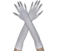 Qaonsciug Mitaines Longues Effrayantes Du Diable 2 Pièces Gants De Faucheurs À Main Pour Divers Costumes Équipement D'halloween Unisexe