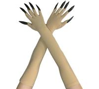 Qaonsciug Mitaines Longues Effrayantes Du Diable 2 Pièces Gants De Faucheurs À Main Pour Divers Costumes Équipement D'halloween Unisexe