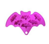 Qaonsciug Moule à gâteau et glace en silicone - Fournitures de cuisson en forme de chauve-souris - Convient pour four, congélateur et lave-vaisselle - Moule à gâteau multifonction