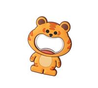 Qaonsciug Ouvre-bouteille multifonctionnel en forme d'animal pour bouteilles et canettes, organisateurs de réfrigérateur, design en PVC souple, gadget de cuisine sans danger pour les enfants