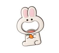 Qaonsciug Ouvre-bouteille multifonctionnel en forme d'animal pour bouteilles et canettes, organisateurs de réfrigérateur, design en PVC souple, gadget de cuisine sans danger pour les enfants