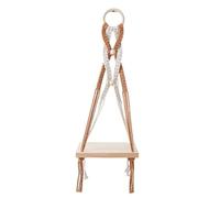 Qaonsciug Panier à suspendre pour intérieur et extérieur - En corde de coton - Pour économiser de l'espace - Support d'affichage portable à des fins décoratives