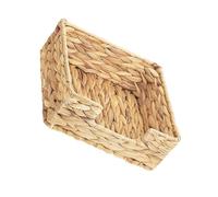 Qaonsciug Panier de rangement fait à la main en jacinthe d'eau en osier naturel pour cuisine, salle de bain, salon, décoration de serviettes de cuisine