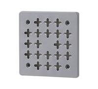 Qaonsciug Panneau mural à grilles segmentées pour le rangement de bureau à domicile, organiseurs personnalisables avec crochet et étagères, panneau perforé multifonction