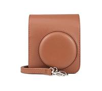 Qaonsciug Petit sac à bandoulière pour appareil photo Mini40 Sacs à bandoulière en cuir PU Sacs à bandoulière puissants Sac de transport