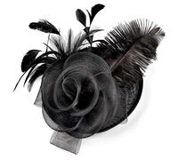 Qaonsciug Pince à cheveux de style vintage pour la mariée prenant des photos en fil de fer, chapeau, épingle à cheveux style années 1920 pour femme