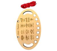 Qaonsciug Planche de formation de nœuds en bois avec 12 méthodes de nouage pour débutants adultes et enfants