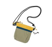 Qaonsciug Sac à bandoulière avec cordon de serrage pour femme, sac à bandoulière tendance, couleur contrastée, petit rangement pour téléphone, sac à bandoulière tendance, Vert, One Size