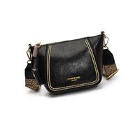 Qaonsciug Sac à bandoulière élégant pour femme en cuir synthétique avec bandoulière réglable, Noir , One Size