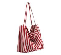 Qaonsciug Sac à bandoulière tendance en toile avec grand espace décontracté sous les aisselles Sac à main pour les trajets ou la salle de sport Sac de courses élégant