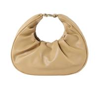 Qaonsciug Sac à main de soirée moderne à volants pour femme, sac à main léger, pratique en polyuréthane, grand espace de rangement, option de transport convertible, sac nuage plié pour femme, kaki