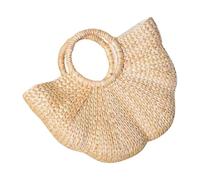 Qaonsciug Sac de paille tendance pour femme avec poignée supérieure - Élégant sac à main élégant tissé à la main - Vacances pour voyage - Paille élégante pour femme - Poignée supérieure élégante