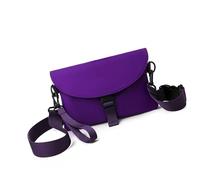 Qaonsciug Sac de poitrine compact pour homme - Sac à bandoulière pratique pour le travail et les loisirs - Sac à main étanche à bandoulière résistant à l'eau, violet, One Size