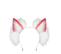Qaonsciug Serre-tête élastique et pliable avec oreilles de loup réalistes pour femmes, adolescentes, filles, fêtes à thème, usage quotidien, anime, événement, fête, jeu de rôle