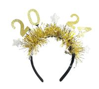 Qaonsciug Serre-tête « Happy New Year » - Paillettes scintillantes - Bandeau décoratif festif - Pour les vacances, les fêtes - Bandeau festif