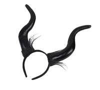 Qaonsciug Serre-tête pour fête d'Halloween - Corne de diable - Animation - Accessoires de costume - Accessoires de costume - Accessoire de danse - Accessoires de performance