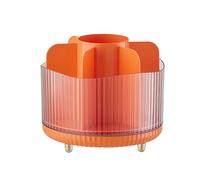 Qaonsciug Solution de rangement rotative pratique pour pinceaux de maquillage. Support de pinceaux de maquillage efficace. Boîte de rangement de maquillage étanche et pratique