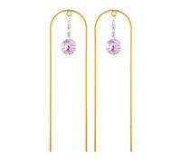 Qaonsciug Support de plante en alliage de zinc à double usage avec ornements solaires réfléchissants et attrape-lumière pour vitrines Treillis en métal avec décoration à suspendre