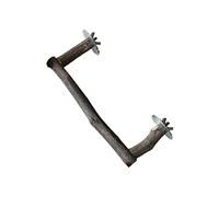 Qaonsciug Support en bois naturel pour perche d'oiseau - Bâton d'escalade - Jouet pour cage à oiseaux - Accessoire en forme de U