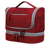 Qaonsciug Trousse de toilette de voyage avec séparation humide et sèche - Grand sac de voyage multicouche pour organiser les cosmétiques