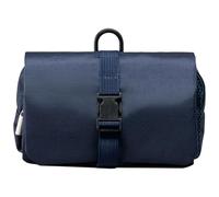 Qaonsciug Trousse de toilette pliable avec boucle et boucle pour économiser de l'espace - Organiseur de maquillage à suspendre - Solution de rangement pour les voyageurs