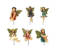 Qapayieg Figurines Fée du Jardin - 6 Pièces Déco Fée Extérieur | Petites Figurines Déco Pot De,pour Extérieur Pelouse Jardin Arrière-Cour Cour Balcon Jardinière Maison Appartement