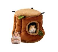 Qapayieg Grotte À Hamster - Nid Doux par Temps Froid,Petit Lit Dôme Habitat de Hamsters,pour Gerbille, Furet, Chinchilla, Hérisson, Lapin Se Reposer, Jouer, Dormir, Se Relaxer, Faire La
