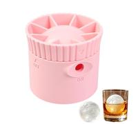 Qapayieg Moule À Glaçons Sphère | Plateau de congélation en forme de football en silicone | Grand Moule Boule De Glace | pour Whisky Cocktails Bourbon Vin Café Bière Jus Lait Eau Maison Cuisine Bar