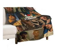 QapLWczK Drew Star Starkey Couverture de climatisation super douce en flanelle pour voyage en plein air Cadeau personnalisé Bureau Canapé Merch 76,2 x 101,6 cm, Style