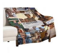 QapLWczK JJ Star Maybank Couverture de climatisation super douce en flanelle pour voyage en plein air Cadeau personnalisé Bureau Canapé Couverture marchandise 76,2 x 101,6 cm, Style