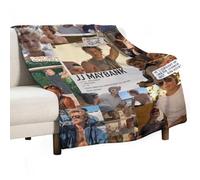 QapLWczK JJ Star Maybank Couverture de climatisation super douce en flanelle pour voyage en plein air Cadeau personnalisé Bureau Canapé Couverture marchandise 76,2 x 101,6 cm, Style