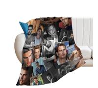 QapLWczK Theo James - Couverture super douce en flanelle soyeuse et légère pour canapé, lit, toutes saisons, 127 x 101,6 cm