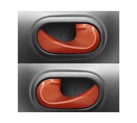 QAQMHVCVB Autocollants Décoratifs Pour Poignée De Porte Intérieure De Voiture Bol De Porte Intérieure Pour Mercedes Pour Smart 453 Pour Fortwo Pour Forfour (Orange)