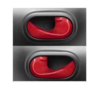 QAQMHVCVB Autocollants Décoratifs Pour Poignée De Porte Intérieure De Voiture Bol De Porte Intérieure Pour Mercedes Pour Smart 453 Pour Fortwo Pour Forfour (Red)