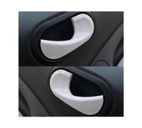 QAQMHVCVB Autocollants Décoratifs Pour Poignée De Porte Intérieure De Voiture Bol De Porte Intérieure Pour Mercedes Pour Smart 453 Pour Fortwo Pour Forfour (Blanc)