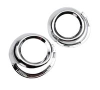 QAQMHVCVB Cache Antibrouillard pour Peugeot 307 Pare-Chocs Avant Gauche Droite Chromés pour Feux Antibrouillard Cadre De Lampe Garniture De Décoration 2 Pièces Grille Phare Antibrouillard Avant