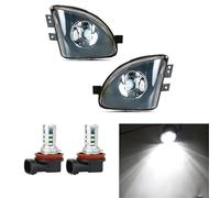 QAQMHVCVB Feux Antibrouillard Auto 63177216887 Feu Antibrouillard Avant Gauche Droit sans Ampoule pour B&MW F10 F11 535i 550i 528i Série 5 2011 2012 2013 Voiture Antibrouillard(with M10 White LED)