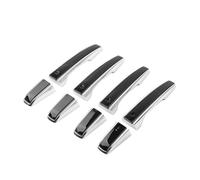 QAQMHVCVB Garniture Poignée Porte Voiture Pour Land Rover Pour Range Pour Vogue Pour Evoque Sport Pour Discovery 5 L405 LHD Uniquement 8 Pièces/ensemble(Black Silver)