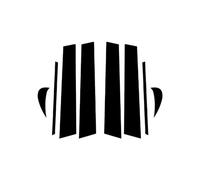 QAQMHVCVB Joint de porte de voiture pour Toyota pour Camry 2018 2019 2020 2021 Noir brillant