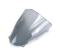 QAQMHVCVB Moto Pare-Brise pour Suzuki GSXR125 GSXR150 2017 2018 2019 2020 2021 2022 2023 Déflecteur De Pare-Brise De Moto Double Bubble Moto Déflecteur Pare Brise Avant(Gray)